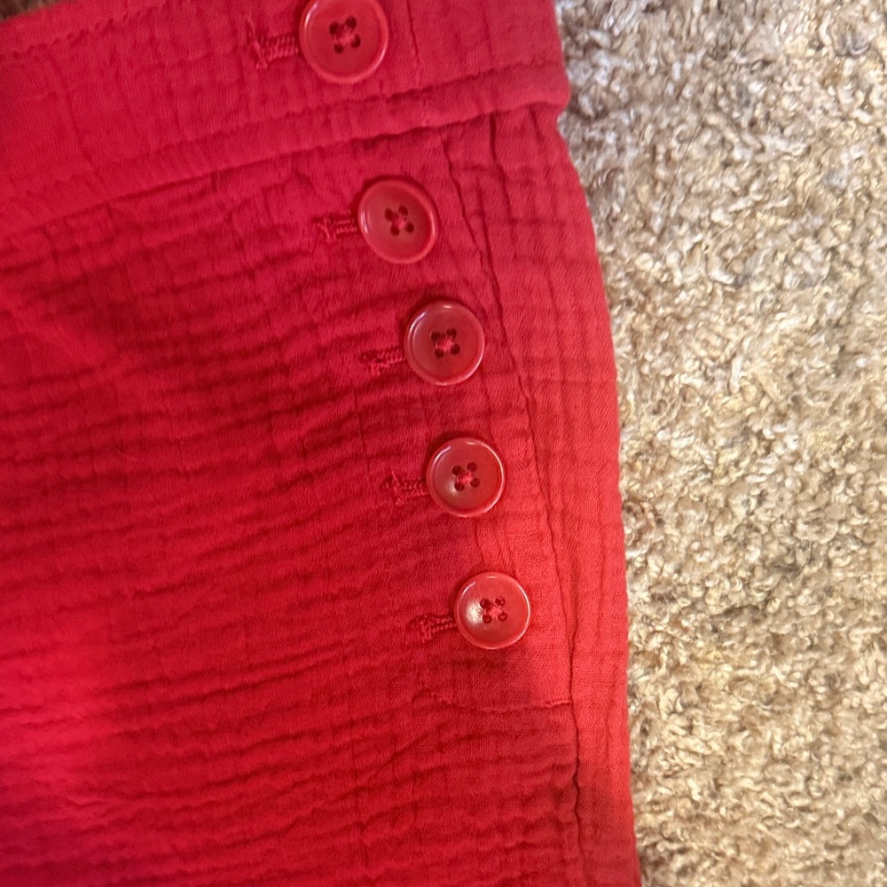 NWOT Talbots Ladies Wide-Leg Bright Red Casual Pants - Picture 3 of 4